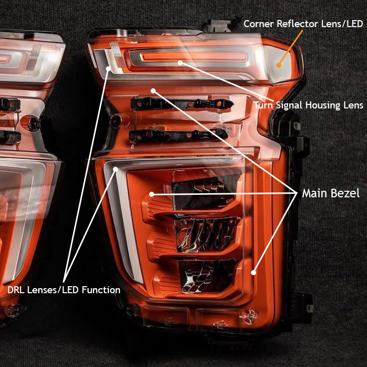 Chevy Silverado OEM Reflector LED Headlights (2020-2022 HD)
